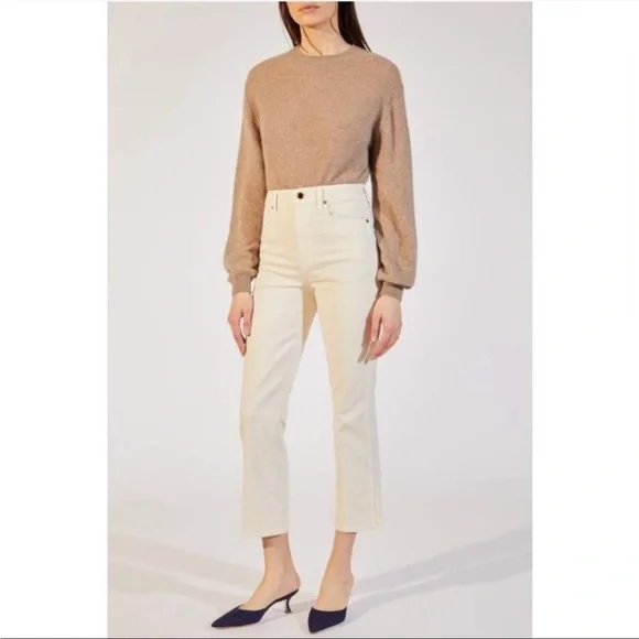 Khaite ivory Benny crop flare jeans - Picture 10 of 10
